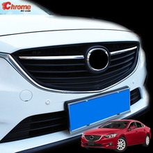 For Mazda 6 Atenza GJ 2013 2014 2015 2016 Chrome Front Center Mesh Grille Grill Cover Radiator Strip Trim Decoration Car Styling 2024 - buy cheap