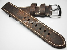 2019 new Upscale Strap 20mm 21mm 22mm Handmade Italian Genuine Leather Watch Band Strap Vintage man Watchband for branded watch 2024 - buy cheap