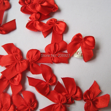 CB4-3 30pcs Cute Red Fabric Bow Shape Nail Art Decoration Outlooking 2024 - buy cheap