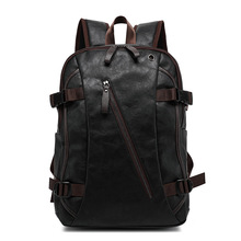 Men Fashion school bags Travel Bag Men PU Patent Leather Backpack Mochila Feminina Western College Style School backpack Bags 2024 - buy cheap