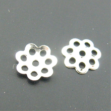 Doreen Box Lovely 2000PCs Silver color End Beads Caps 6mm Dia. Findings (B01216) 2024 - buy cheap