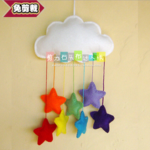 DIY love stars, clouds and wind chimes  Fabric Felt kit Non-woven cloth Craft DIY Sewing set Handwork Material DIY needle JDSTB 2024 - buy cheap