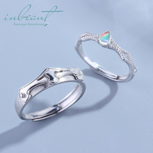 Inbeaut Siver-Anillo de circonita de colores para mujer, joyería de boda, con piedra de rasga azul claro, 925 2024 - compra barato