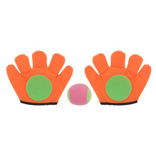 2 размера перчатки липкий мяч для занятий спортом на открытом воздухе игра игрушка бросок Мячи игрушки перчатки липкие митенки игрушки для детей 2024 - купить недорого