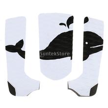 3 piece Surfing Surfboard Traction Tail Pads Surfing Surf Deck Grips Accessories 2024 - buy cheap