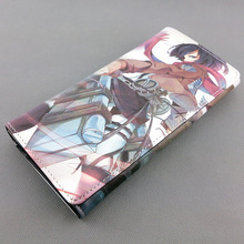 Billetera de PU de estilo largo con estampado colorido de Anime Attack on titan Mikasa Ackerman con bolsillo para monedas 2024 - compra barato
