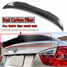 Real Carbon Fiber Car Trunk Spoiler Wing For BMW E90 3 Series M3 4 Door Sedan 2006-2011 Rear Roof Spoiler Wing 2024 - buy cheap