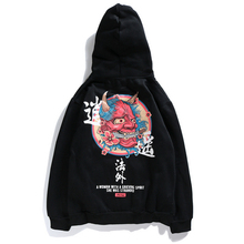 Histrex estilo japonês diabo satan men hoodies feminino casual com capuz de alta qualidade hip hop streetwear homme impressão velo ef89o # 2024 - compre barato