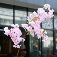 Yumai 100 см шелк сакуры Искусственные цветы вишни плотные ветви свадебный фон настенный Декор искусственный цветок 2024 - купить недорого