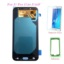 Tela amoled lcd digitalizadora 30, display para samsung galaxy j7 j730 pro 2017 j730f j730fm display para samsung j730 j7 pro 2024 - compre barato