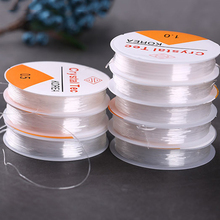 Cable elástico para cuentas de cristal, hilo transparente para hacer joyas, DIY, 0,7mm, 0,5mm, 0,8mm, 1,0mm 2024 - compra barato