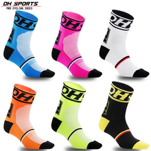 DH SPORTS-calcetines de ciclismo profesionales para hombre, transpirables, para correr y fútbol 2024 - compra barato