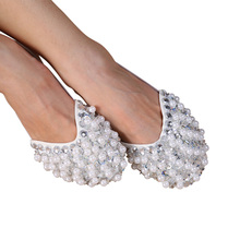 Belly/ Ballet Dance Shoes Beaded shoes half belly dance shoes Kungfu soft gymnastics dance shoes 10 colors 2024 - buy cheap