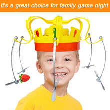 2018 Toy kids Family  Novel Crown Game Musical Spinning Crown Snacks Food Party Toy Child funny Family Top Gift 2024 - buy cheap