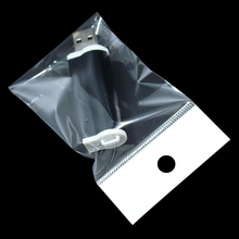 Bolsa de plástico con sello autoadhesivo transparente, bolsa de polietileno OPP, con agujero colgante, venta al por mayor, 7x10cm, 500 unids/lote 2024 - compra barato