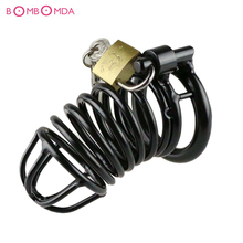 Stanless Steel Penis Cock Cage chastity cage Metal Penis Ring Delay Ejaculation Time Lasting Cock Ring Penis Erection Aid Device 2024 - buy cheap