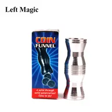 Coin Funnel Magic Tricks Coins Penetrate Magic Magician Close Up Illusions Gimmick Props Comedy Accessories Classic Toys 2024 - buy cheap