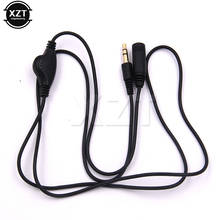 3.5mm Headphone Extension Cord Cable Earphone in Line Volume Control Cable Male to F 3.5mm Stereo Audio Adaptor High Quality 2024 - buy cheap