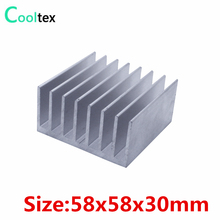(10pcs/lot)  58x58x30mm Aluminum heatsink Extruded radiator cooling for chip LED COOLER 2024 - buy cheap