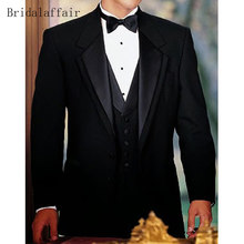 Bridalaffair Formal Men Suit Slim Fit Blazer Mens Suits Set Groom Tuxedo for Wedding Prom Dinner Jacket Pants with Vest 3 Piece 2024 - buy cheap
