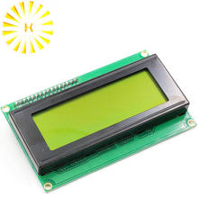 LCD2004 + I2C 2004 20x4 2004A, 1 Uds., pantalla amarilla/verde, HD44780, LCD /w IIC/I2C, módulo de Adaptador de interfaz Serial 2024 - compra barato