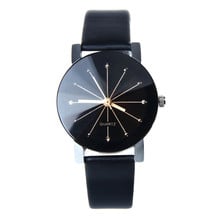 2019 New Classic fashion Couple Casual Wristwatches Leather Strap Ladies Dress Wrist Watch Quartz Wrist Watch Relogio Feminino 2024 - buy cheap