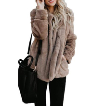 Women Autumn Winter Thick Warm Velvet Faux Fur Coat Long Sleeve Jacket Jacket Female Plush Overcoat Casual Outerwear 2024 - buy cheap