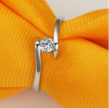 0.5ct testado positivo moissanite jóias anel compacto au750 branco ouro canal ajuste aniversário anel 2024 - compre barato