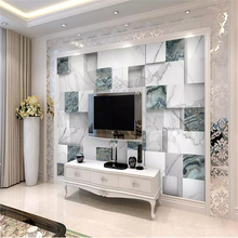 Beibehand-papel de parede personalizado, 3d, estéreo, jazz, mármore branco, decoração da casa, 3d 2024 - compre barato