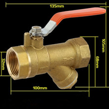 1pcs Brass Y Type Strainer Filter Ball Valve 1" DN25 BSP Equal Female Thread 2024 - buy cheap