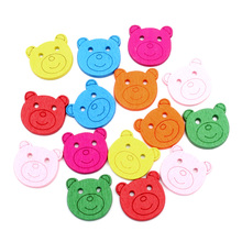 LF 50Pcs Mixed Wooden Bear Sewing Buttons For Clothes Needlework Flatback Scrapbooking Crafts Decorative Diy Accessories 2024 - buy cheap