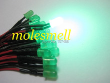 50pcs 5mm 5v diffused green 5V DC green lens 20cm Pre-Wired LED Light DIY free shipping 2024 - buy cheap