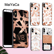 PERSONALISED INITIALS MARBLE For Xiaomi Redmi Note 11 10 9 8 Pro 10S 9A 9T Mi 11 Lite 11T POCO X3 Pro GT M3 M4 F3 Case 2024 - buy cheap