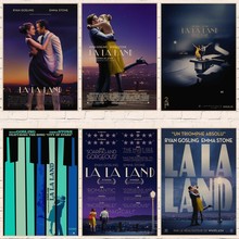 Постеры из фильма LA LAND, ретро, крафт-бумага, принты, наклейки на стену, украшение для дома, художественный бренд A1 2024 - купить недорого