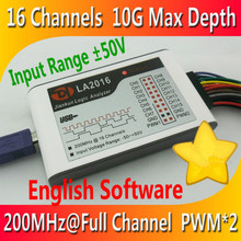 LA2016 USB Logic Analyzer 200M MAX Sample Rate 16Channels 10B Samples MCU ARM FPGA Debug Tool English software 2024 - buy cheap