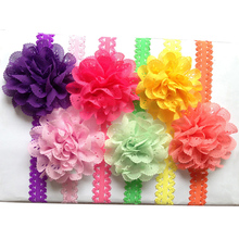 1Pc Girl Lace Flower Hair Band Headband Hairband Hair Accessories 12 Colors Drop Shipping 2024 - buy cheap