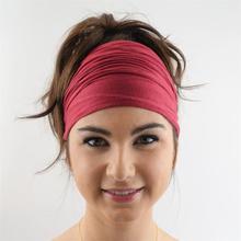 New Fashion Women Cotton Elastic Headband Girls Sport Yoga Hairband Solid Hair Bnad Bandana Hair accessories 2024 - buy cheap