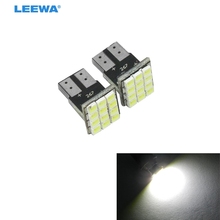 LEEWA-bombillas LED de cuña para faro de coche, 10 Uds., Blanco T10 194 168 W5W 1206 12 SMD, 12 LED, DC 12V # CA949 2024 - compra barato
