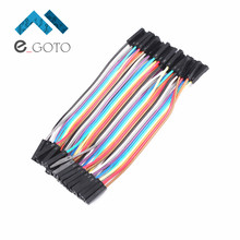 40Pcs Dupont Cable Line 2.54MM Female to Female 10CM Length 1P-1P Jumper Wire for Arduino 2024 - buy cheap