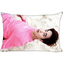 New arrival KPOP star custom EXO SUHO printed satin pillowcase custom logo two sides more size 35x45cm,40x60cm,50x75cm 2024 - buy cheap