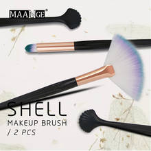 2pcs Professional Makeup Brush Kit Cosmetic Makeup Brush Blusher Eye Shadow Makeup Brushes Tool L58 2024 - buy cheap