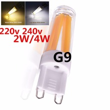 100X Mini G9 LED Lamp 2W 4W 220V 240V Lampada LED Filament G9 Light Bulb Dimmable Bombillas LED Lights Replace Incandesent 2024 - buy cheap