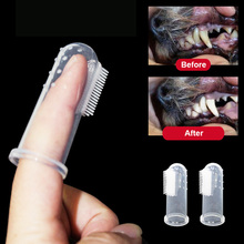 Супер мягкая надеваемая на палец зубная щетка для домашних животных зубная щетка для собак щетка для чистки пальцев щетка для кошек и собак инструмент для чистки зубов товары для домашних животных 2024 - купить недорого
