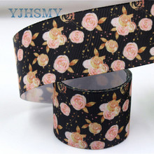 YJHSMY I-181106-144,10yards/lot,38mm Spring rose Ribbons Thermal transfer Printed grosgrain,Gift wrapping DIY materials 2024 - buy cheap