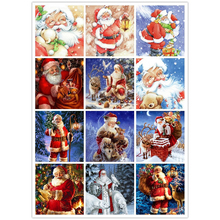 Full Square 5D DIY Diamond Painting Christmas Santa Claus Crystal Embroidery Cross Stitch Needlework Mosaic Painting Decor KBL 2024 - buy cheap