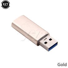Металлический Чехол, Переходник USB 3,0 типа A с разъемом «Папа-мама», конвертер для ноутбука, флеш-накопитель USB 2024 - купить недорого