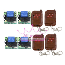 Placa de controle remoto e controle remoto sem fio de 12v dc, código fixo de 1000 metros