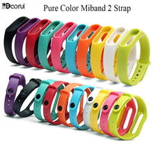 Pure Silicone Colorful Miband 2 Strap Mi 2 Smartband Accessories  Replacement Wrist srap for xiaomi mi 2 band With PE Package 2024 - buy cheap