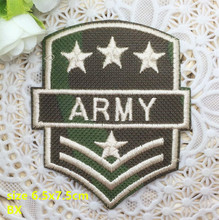 New arrival 10 pcs stars and army words embroidered patch iron on Motif Applique BX Fabric cloth embroidery accessory 2024 - buy cheap