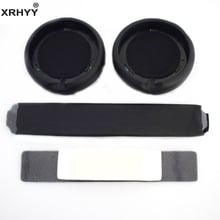 XRHYY Black Headphones Replacement Headband Ear Pad Earpads Cushion Set For Beats by Dr. Dre Pro Detox Headphones 2024 - buy cheap